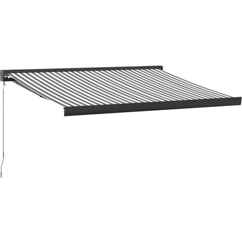 vidaXL Zložljiva tenda antracit in bela 3,5x2,5 m tkanina in aluminij, (21254288) Cene