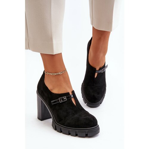 Kesi Women's High Heeled Shoes Black Tauina Slike