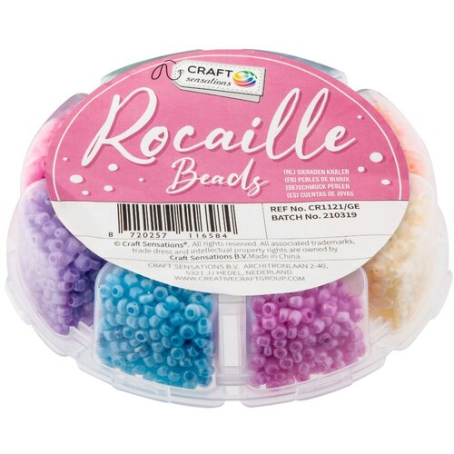 Craft Perlice u boji za kreativne radove 8 x 15 g | 8 nijansi (dekorativni) Slike