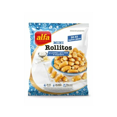 Alfa Foods smrznuti mini rollitos sa mizitrom ,feta, PARMEZ. 750G Cene