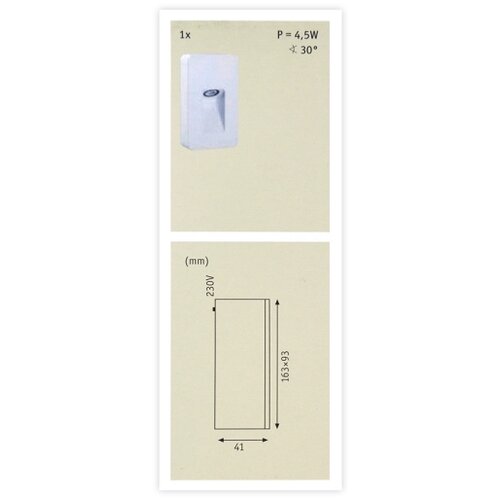 PAULMANN 93809 - LED/2,4W IP44 Spolja&amp;scaron;nje zidno svetlo SPECIAL LINE 230V Slike