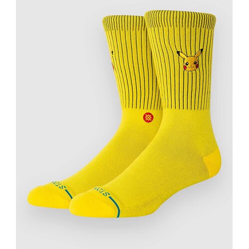 Stance Pikachu Crew Socks yellow Cene