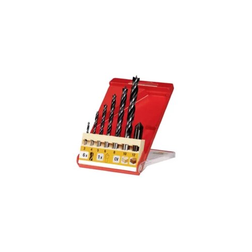 KWB 7-dijelni set burgija za drvo 3-10 mm 49514200 Slike