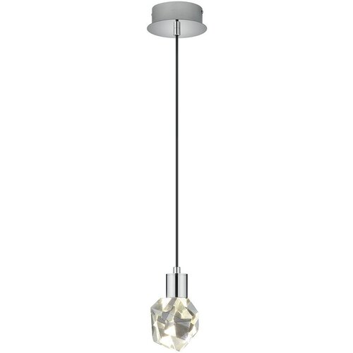 Trio Select LED viseća svjetiljka u srebrnoj boji sa staklenim sjenilom &amp;oslash; 13 cm Verano &amp;ndash; Slike