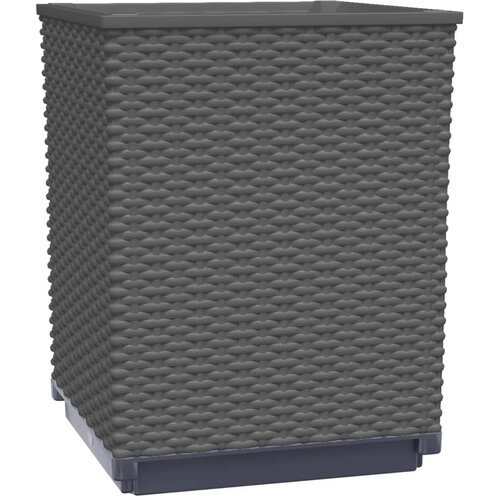  Sadilice 2 kom crne 30 x 30 x 37 cm od polipropilena Slike