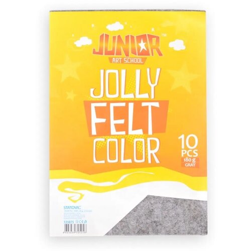 Junior jolly Color Felt, fini filc, A4, 10K, odaberite nijansu Siva Slike