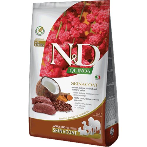 N&amp;amp;d Quinoa Skin &amp;amp; Coat, Srnetina &amp;amp; Kokos &amp;amp; Kurkuma - 7 kg Slike