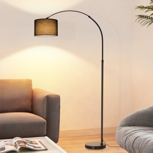 Nettlife Stojalo za bralno svetilko z blaznim senčnikom &amp;Oslash;30 cm - 181 cm visoka stoječa svetilka z marmornim podstavkom &amp;Oslash;26 cm, vijak E27, (5000491639) Slike
