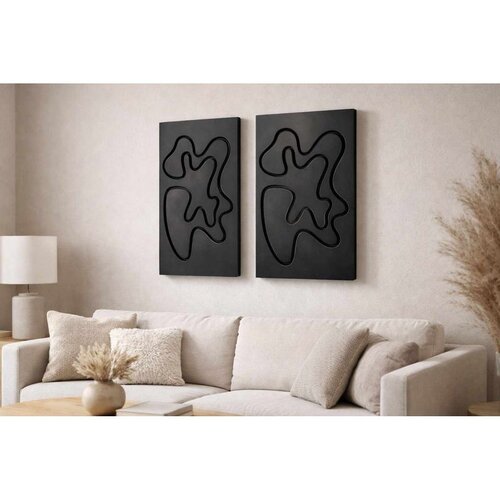 WALLXPERT Crni Dekorativni Zidni Pribor 3D70100-002 Cene