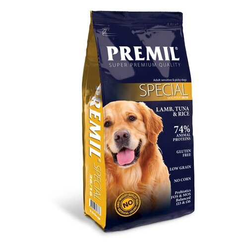 Premil - granule 26/16 - hrana za izbirljive, odrasle pse svih rasa i veličina 2.5kg Slike