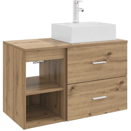 vidaXL Komplet pohištva za kopalnico 2 pcs Artisan hrast, (5000245238) Cene