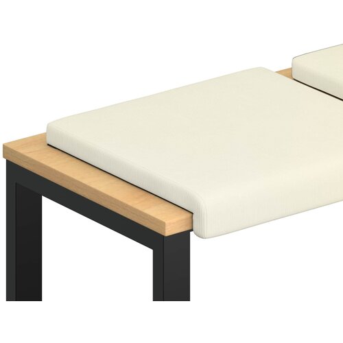  Jastučić za klupu 4 kom. Kord Krem Dubina 35 cm Slike