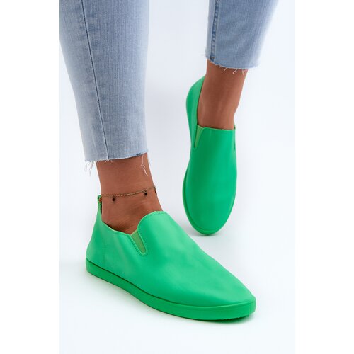 Kesi Women's slip-on sneakers Green Lovinia Cene