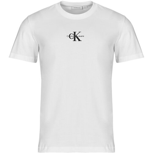 Calvin Klein Jeans Majice s kratkimi rokavi MONOLOGO TEE Bela Slike