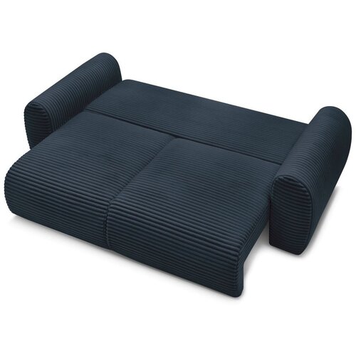Bobochic Paris Tamno plava sklopiva sofa od samta 257 cm Lucien &amp;ndash; Slike