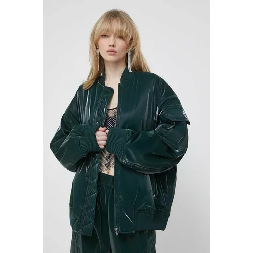 Stine Goya Bomber jakna za žene, boja: zelena, za prijelazno razdoblje