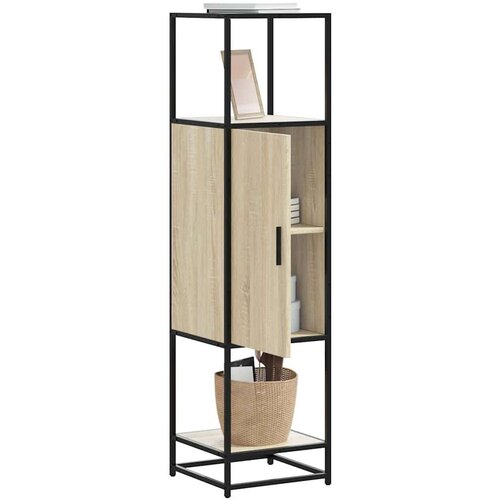 vidaXL Visoka omara sonoma hrast 35,5x35x139 cm inž. les in kovina Cene