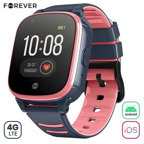 Forever Smartwatch GPS WiFi 4G Kids KW-500 PINK Slike