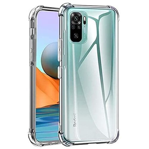 Onasi silikonski ovitek antishock za xiaomi redmi note 10 / note 10s - prozoren Slike