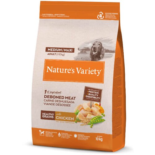 Nature’s Variety Nature's Variety Healthy Grains Dog Med/Max Adult - pi&scaron;čanec 10 kg Cene