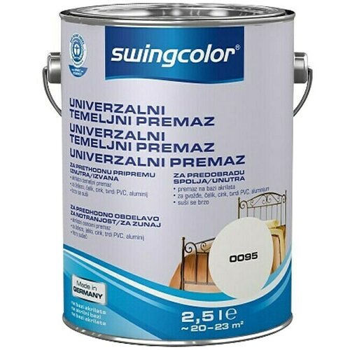 SWINGCOLOR Univerzalni temeljni premaz (Bijele boje, 2,5 l) Cijene