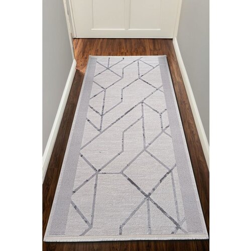 Conceptum Hypnose larimar 8301 grey hall carpet (80 x 350) Slike