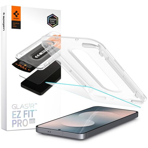Spigen KALJENO STEKLO GLAS.TR EZ FIT PRO HD ZA GALAXY S25 FE PROZORNO, (5000334242) Slike