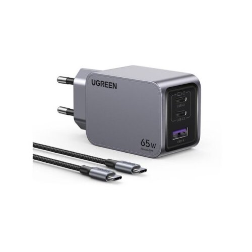 Ugreen Nexode Pro 65W 3-Portni GaN USB polnilec s priloženim 1,5M 100W USB-C polnilnim kablom Cene