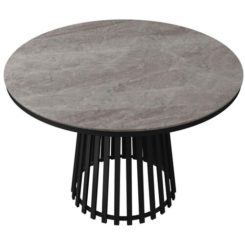 Bessagi Home Jedilna Miza Pela, Siva, Črna, &amp;Oslash; 110cm Slike