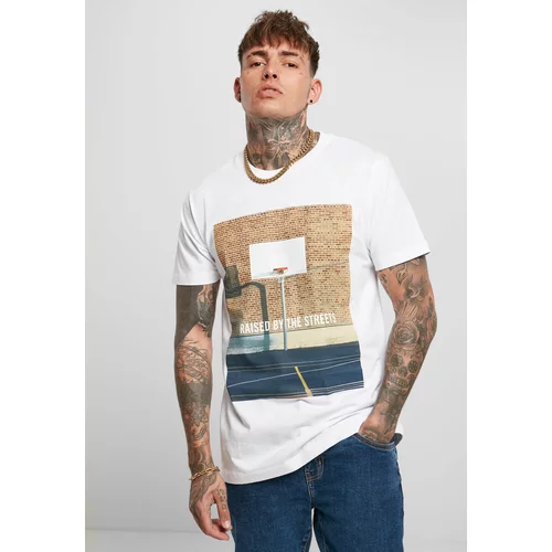 MT Men Raised By The Streets Tee white
