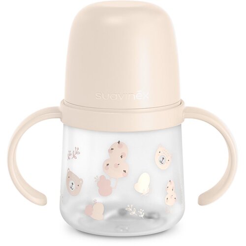 Suavinex Wild &amp;amp; Free Bottle With Soft Spout steklenička z ročaji Pink 150 ml Slike