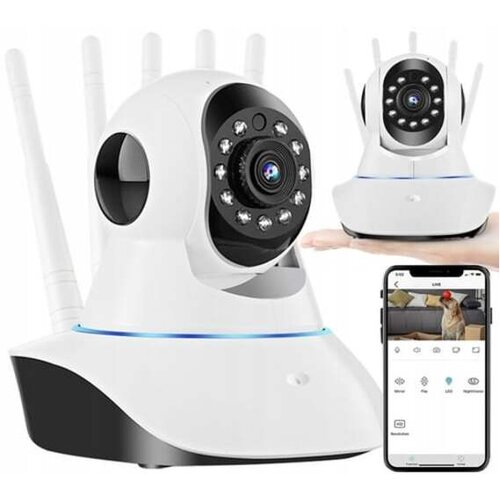 Ikonka baby Monitor IP WIFI 2.4G otroska varuska z vrtljivo Cene