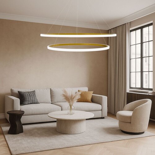 Toolight Moderan viseći luster LHJ008-CP2 ČETKANO ZLATO Slike