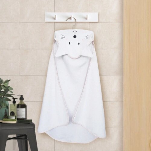 Baby Textil peškir za bebe sa kapuljačom Maca Bela Cene