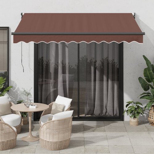 vidaXL avtomatsko zložljiva tenda rjava 300x250 cm Cene