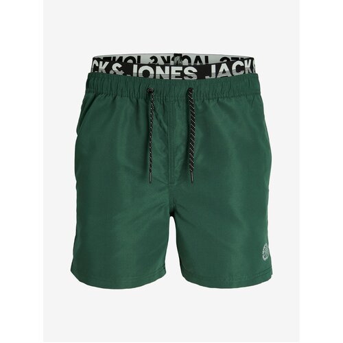 Jack &amp;amp; Jones Dark Green Mens Swimwear Fiji - Men Slike