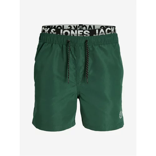Jack & Jones Dark Green Mens Swimwear Fiji - Men
