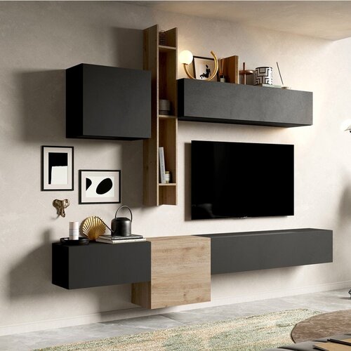 LC Mobili Sodobna siva stenska sestava za TV, vi�ina 220 cm INFINITY 2.0 900012A-KLV Cene