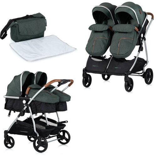 Chipolino Duo Smart kombinovana kolica za blizance Slike