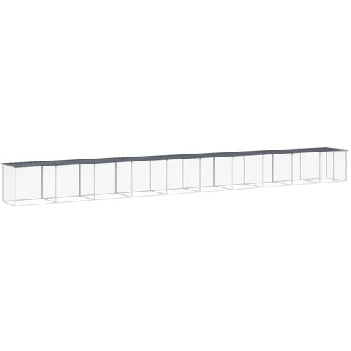 Kavez za koko&amp;scaron;i s krovom antracit 1003x98x90 cm pocinčani čelik Slike