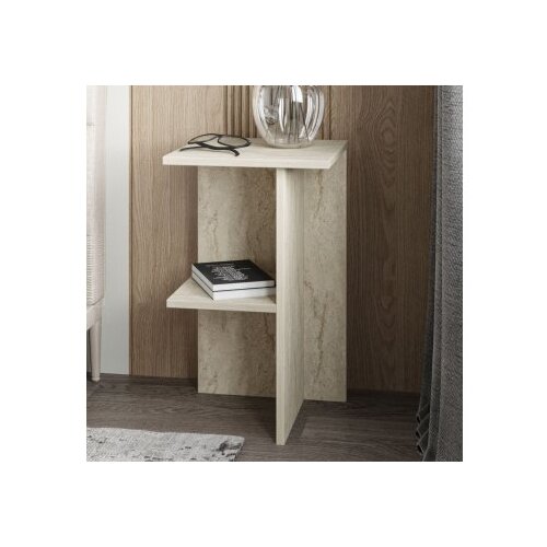 Hanah home Noćni ormarić Leray, 36x60x36 cm, Krem Slike