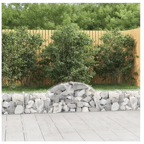 vidaXL obokane gabion košare 50 kosov 200x30x40/60 cm pocinkano železo