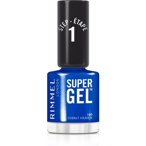 Rimmel London Super Gel gel lak za nohte brez uporabe UV/LED lučke odtenek 100 Cobalt Heaven 12 ml Cene