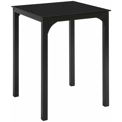 SoBuy jedilna miza s stekleno ploščo v črni barvi v stilu minimalizma, (20814876)