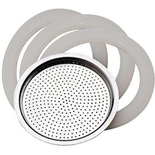 Pedrini Set tesnil in filtra za kavni kuhalnik iz aluminija / 3 skodelice Slike