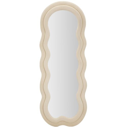 Mauro Ferretti Zidno ogledalo Miki Cream Velvet Slike