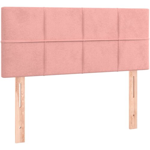 Maison Chic posteljno vzglavje - vzglavna omarica - nočna omarica roza 100x5x78/88 cm žamet, (21706014) Slike
