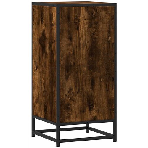  Komoda boja hrasta 35,5x35x76 cm konstruirano drvo i metal Slike