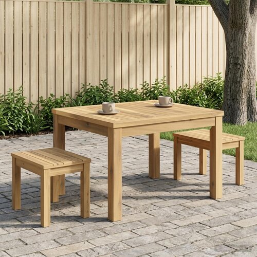  Stolić za kavu Bijela 50 x 60,5 x 36 cm Čvrsto drvo akacije Cijene