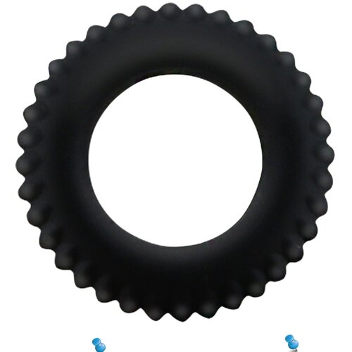 Titan Ring Crni silikonski prsten za penis BI 210144 Cene